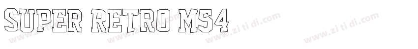 Super Retro M54字体转换